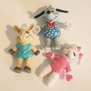 LAMBCHOP Vintage Figurines Shari Lewis 90s BIRTHDAY Party Cake LAMB CHOPS chop